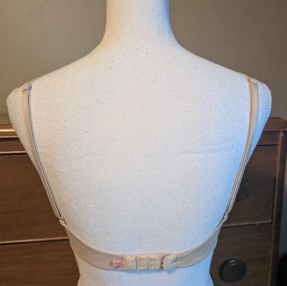 PINK VICTORIA'S SECRET Everyday T-shirt Bra Nude SIZE 32D - Picture 6 of 12